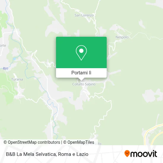 Mappa B&B La Mela Selvatica