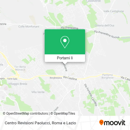 Mappa Centro Revisioni Paolucci