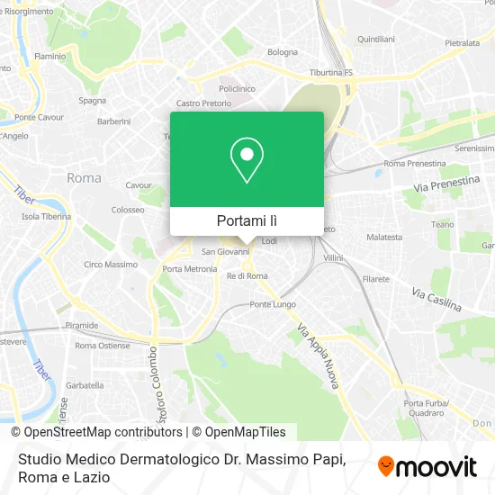 Mappa Studio Medico Dermatologico Dr. Massimo Papi