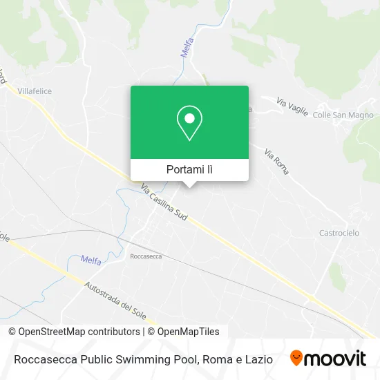 Mappa Roccasecca Public Swimming Pool