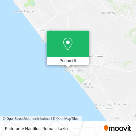 Mappa Ristorante Nautilus