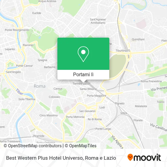 Mappa Best Western Plus Hotel Universo