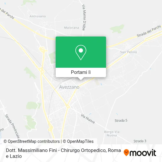 Mappa Dott. Massimiliano Fini - Chirurgo Ortopedico