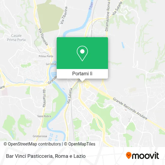 Mappa Bar Vinci Pasticceria