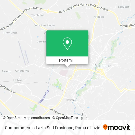 Mappa Confcommercio Lazio Sud Frosinone