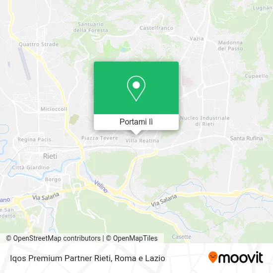 Mappa Iqos Premium Partner Rieti