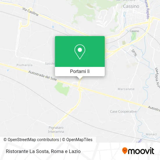 Mappa Ristorante La Sosta