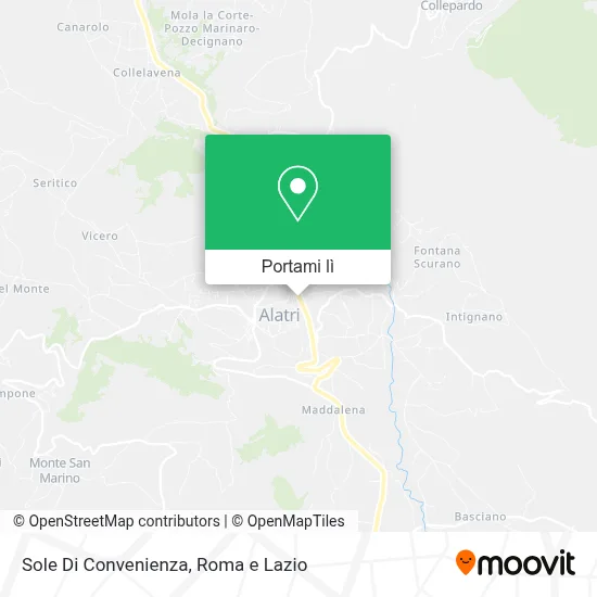 Mappa Sole Di Convenienza