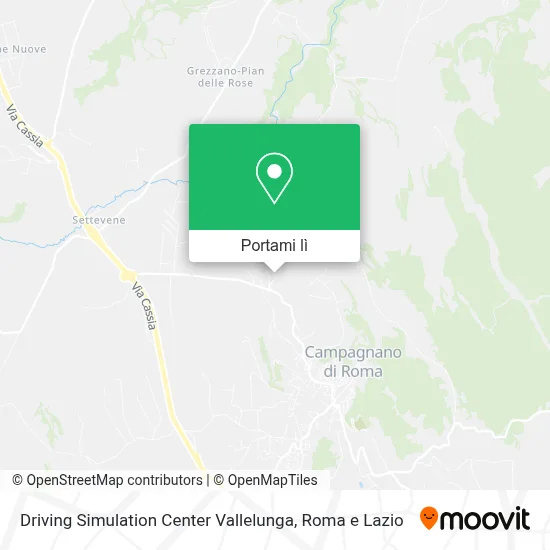 Mappa Driving Simulation Center Vallelunga