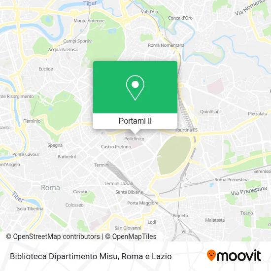 Mappa Biblioteca Dipartimento Misu