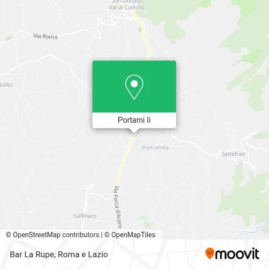 Mappa Bar La Rupe