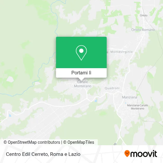 Mappa Centro Edil Cerreto