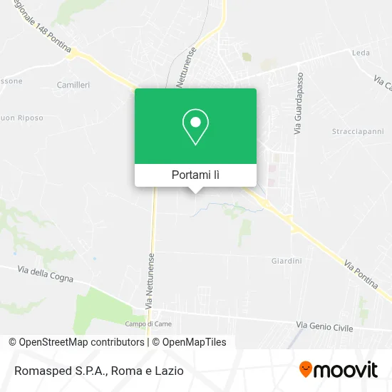 Mappa Romasped S.P.A.