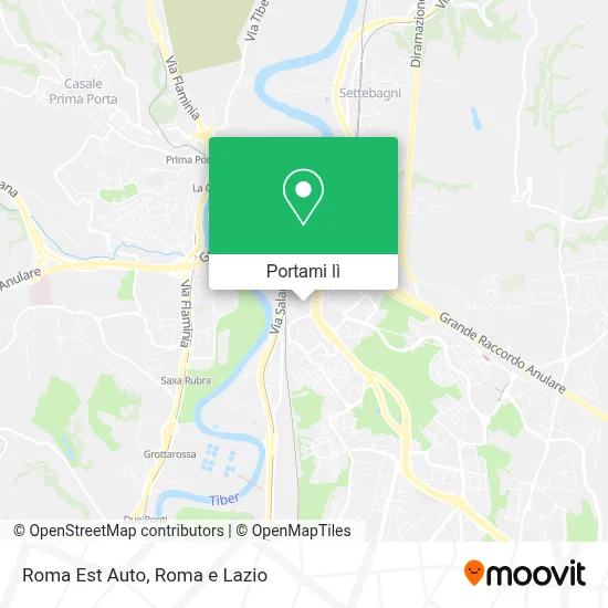 Mappa Roma Est Auto