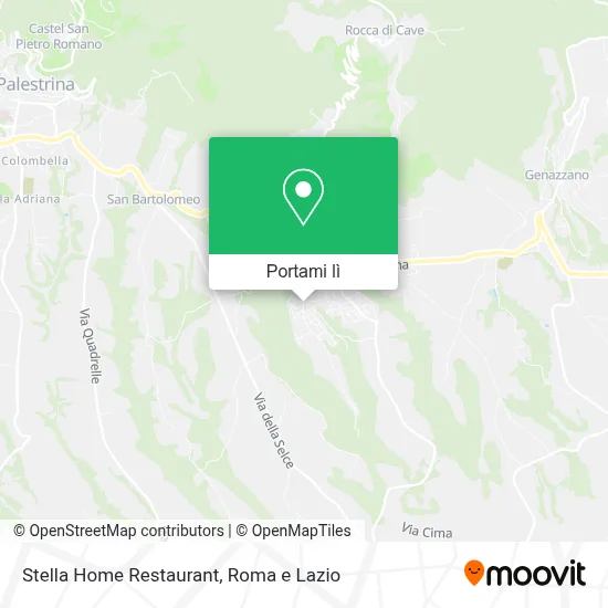Mappa Stella Home Restaurant