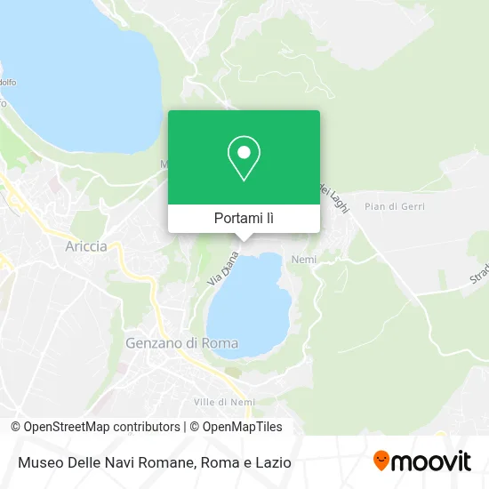 Mappa Museo Delle Navi Romane