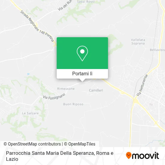 Mappa Parrocchia Santa Maria Della Speranza