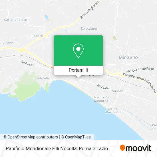 Mappa Panificio Meridionale F.lli Nocella
