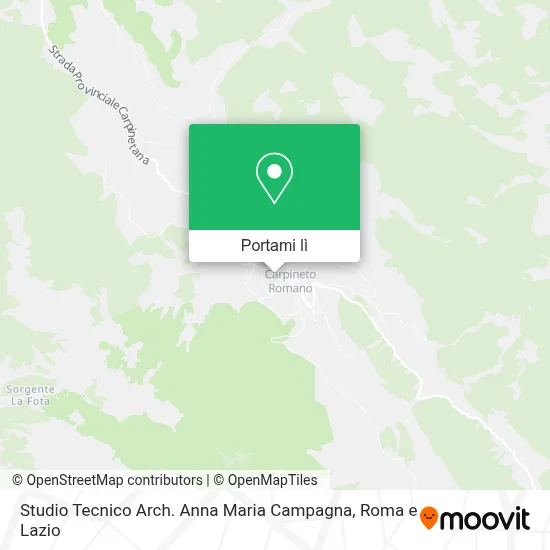 Mappa Studio Tecnico Arch. Anna Maria Campagna