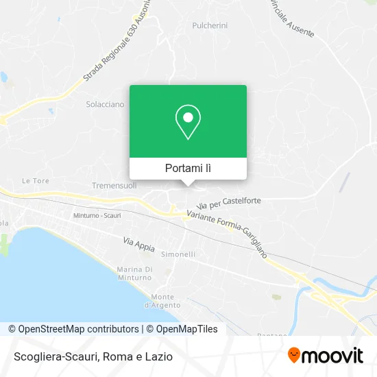 Mappa Scogliera-Scauri