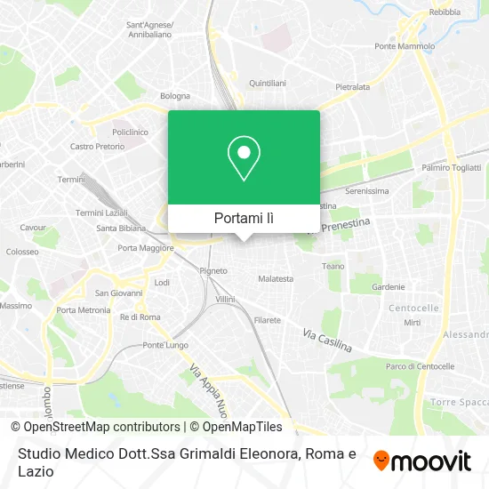Mappa Studio Medico Dott.Ssa Grimaldi Eleonora