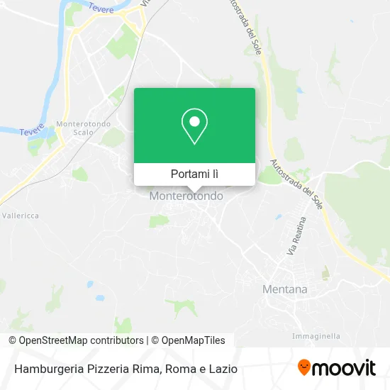 Mappa Hamburgeria Pizzeria Rima