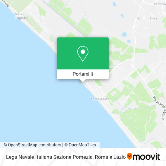Mappa Lega Navale Italiana Sezione Pomezia