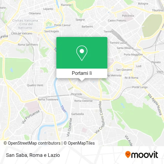 Mappa San Saba