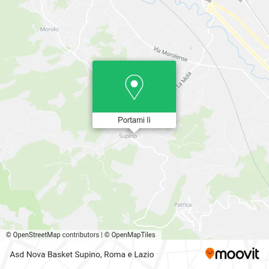Mappa Asd Nova Basket Supino