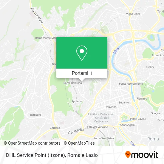 Mappa DHL Service Point (Itzone)