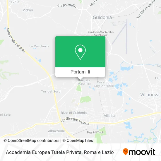 Mappa Accademia Europea Tutela Privata