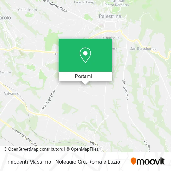 Mappa Innocenti Massimo - Noleggio Gru