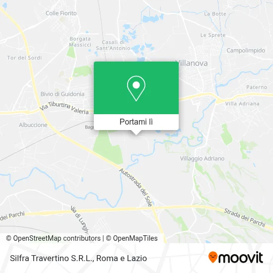 Mappa Silfra Travertino S.R.L.