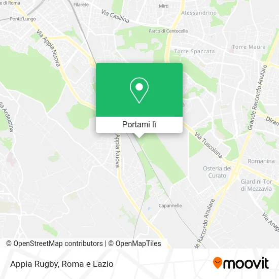 Mappa Appia Rugby