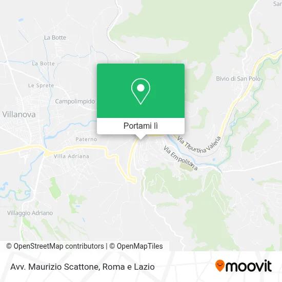 Mappa Avv. Maurizio Scattone