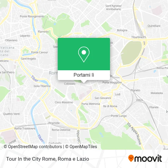Mappa Tour In the City Rome