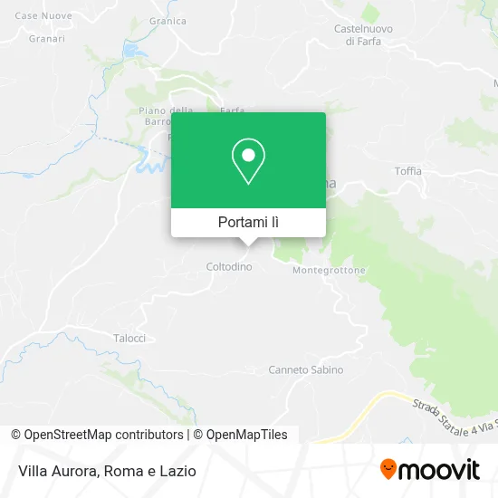Mappa Villa Aurora