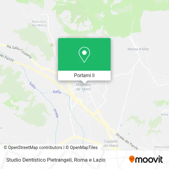 Mappa Studio Dentistico Pietrangeli
