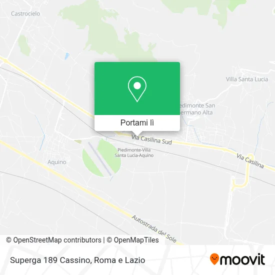 Mappa Superga 189 Cassino