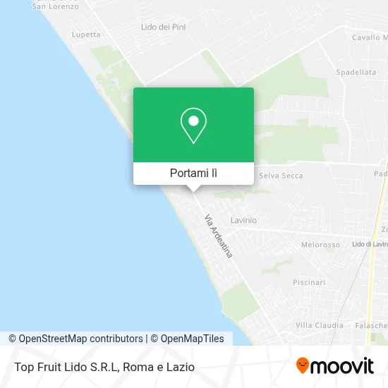 Mappa Top Fruit Lido S.R.L