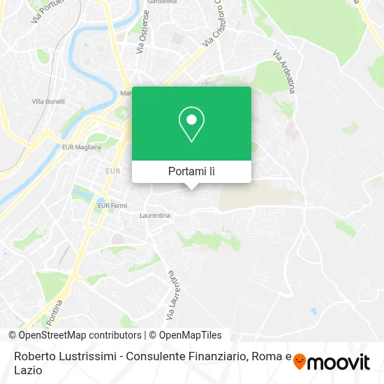 Mappa Roberto Lustrissimi - Consulente Finanziario