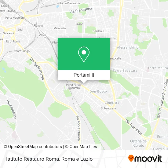 Mappa Istituto Restauro Roma