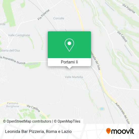 Mappa Leonida Bar Pizzeria