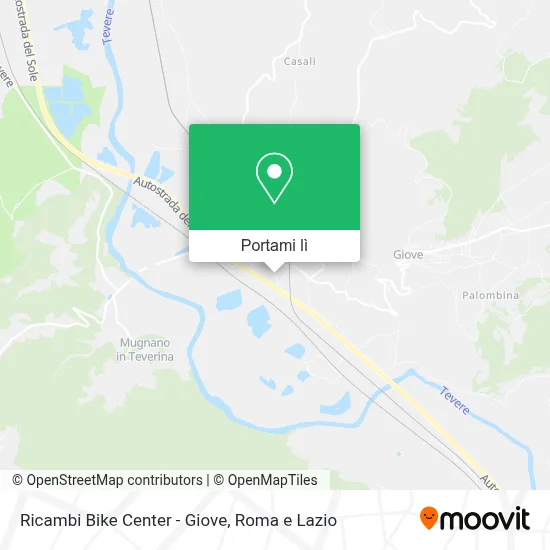 Mappa Ricambi Bike Center - Giove