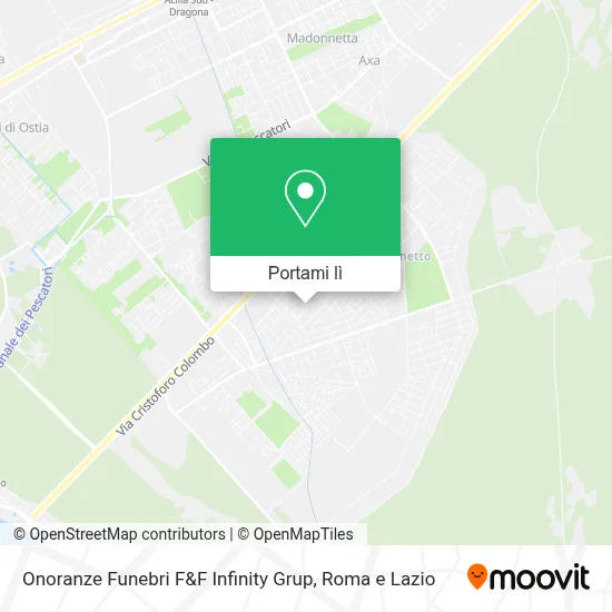 Mappa Onoranze Funebri F&F Infinity Grup