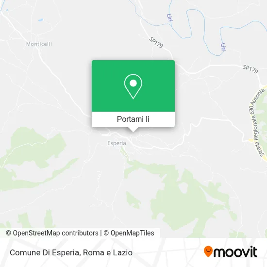 Mappa Comune Di Esperia