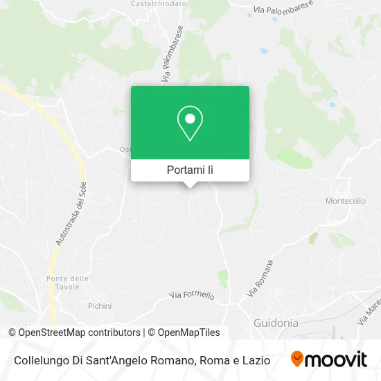 Mappa Collelungo Di Sant'Angelo Romano