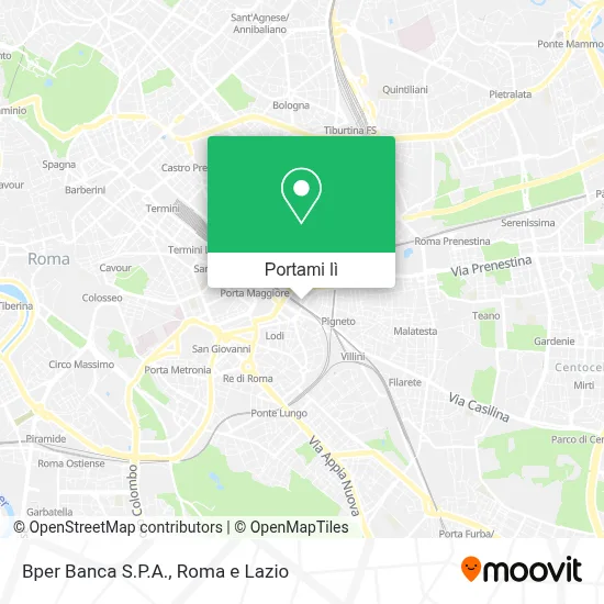 Mappa Bper Banca S.P.A.