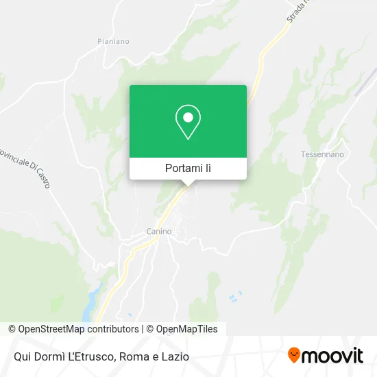 Mappa Qui Dormì L'Etrusco