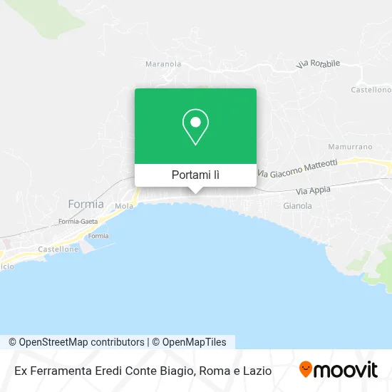 Mappa Ex Ferramenta Eredi Conte Biagio